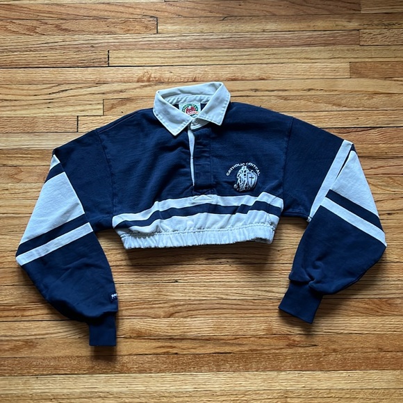 Vintage Rugby Wear Barbarian Cropped Top / XS - Picture 1 of 7